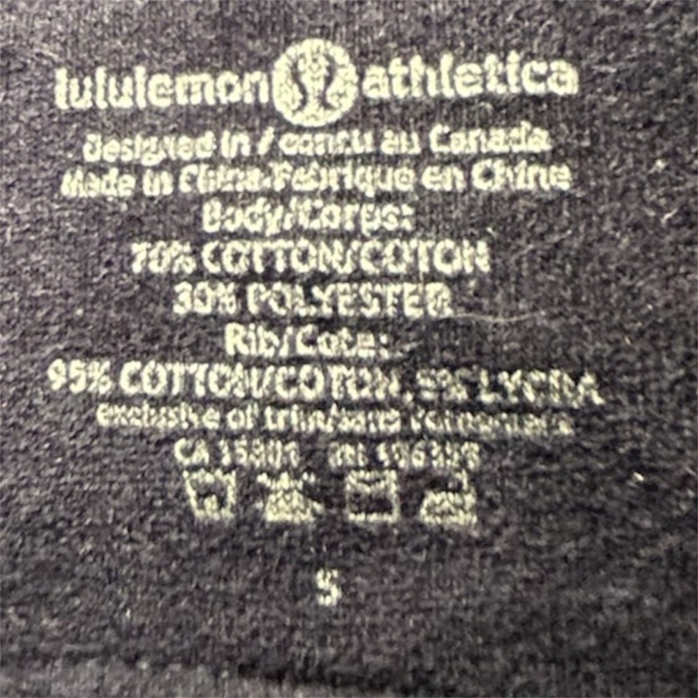 Unisex. Vintage Lululemon Hooded Jacket (Circa Early 2000s). Dark Blue. Size S. - Picture 4 of 6